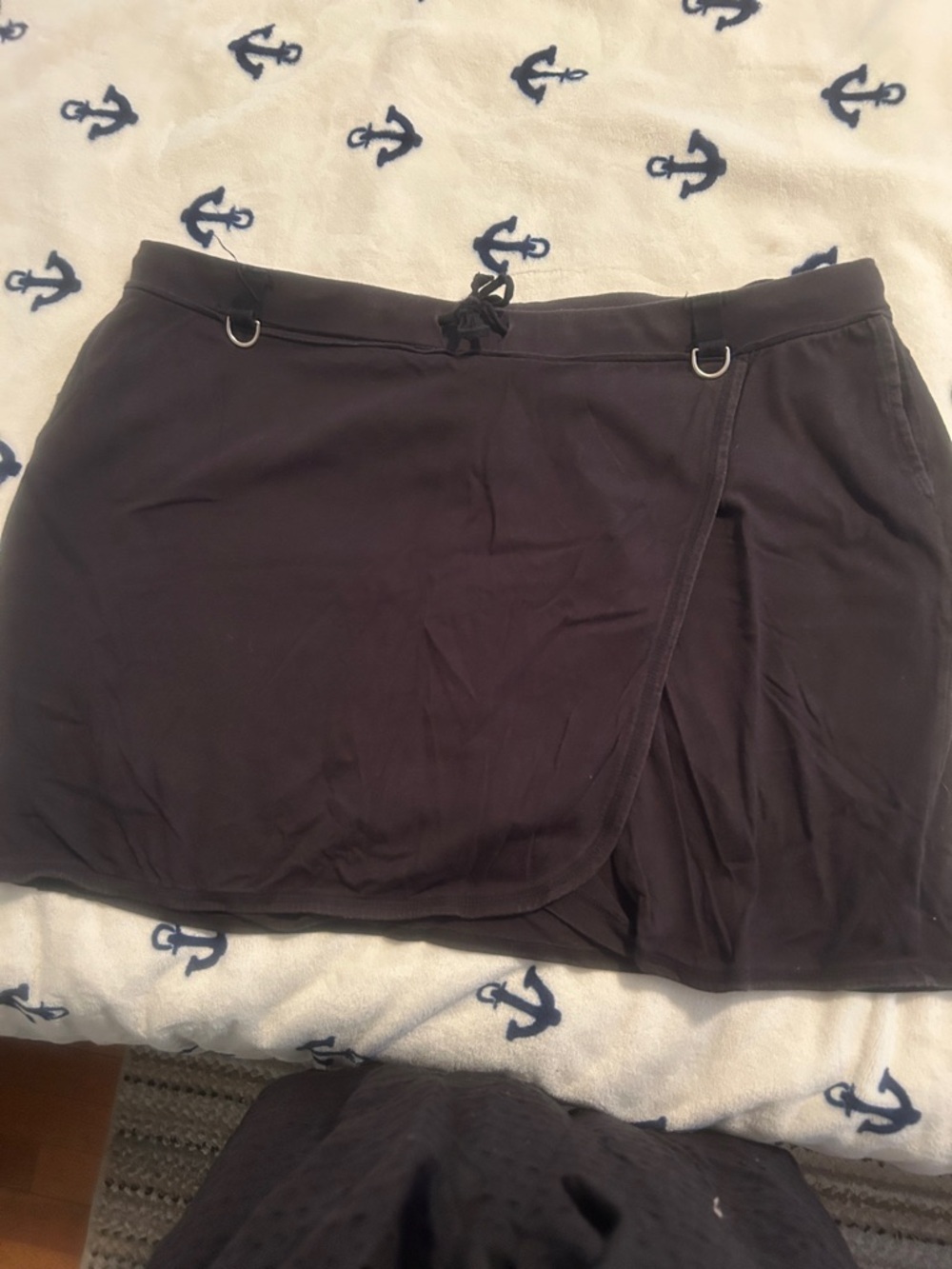 Avenue Black Skort with Branded Waist Label